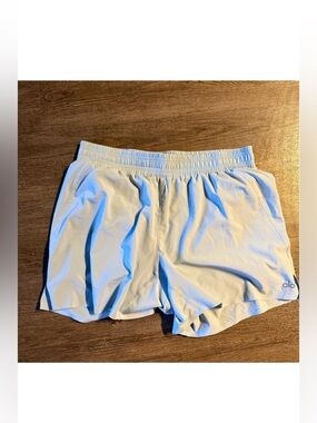 Alo light blue Athletic Shorts w/ liner size M